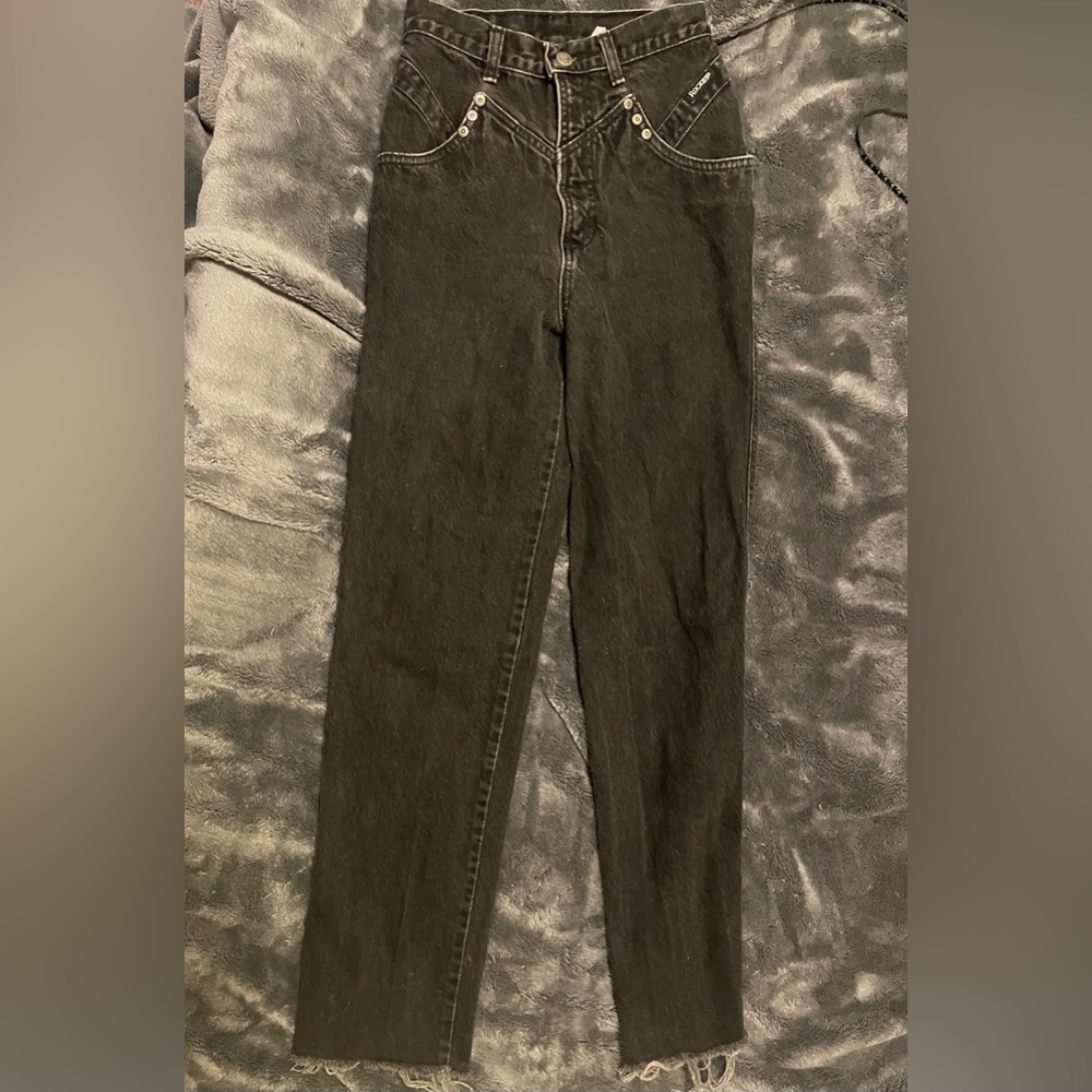 Black High Waisted Rocky Mountain Jeans